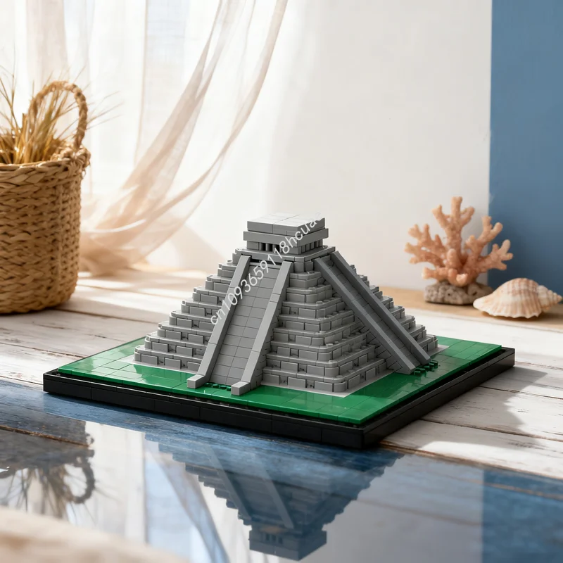 

1423pcs MOC Chichen Itza Temple Architectureed Model Building Toys Blocks Architecture Idea Education Christmas Gift Brick Kids