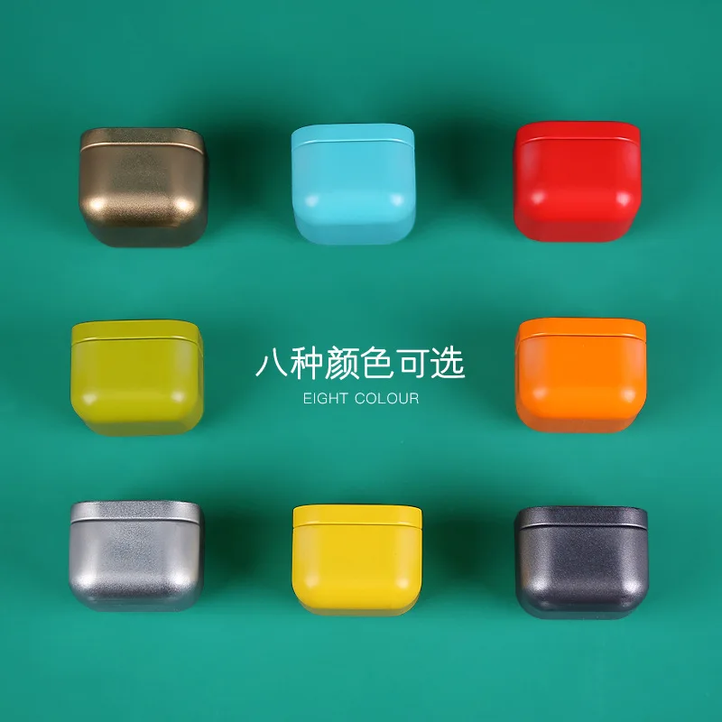 

5PCS Small Mini Tea Cans Tin Box Portable Travel Metal Candy Container Sealed Jar Kitchen Condiment Storage Box Custom Logo