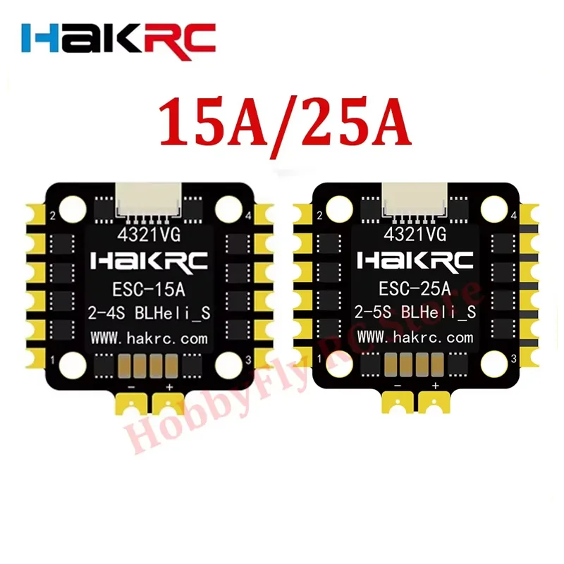 HAKRC 15A 25A 2-4S 4 in 1 Blheli_S ESC Dshot600 20x20mm for RC FPV Racing Drone