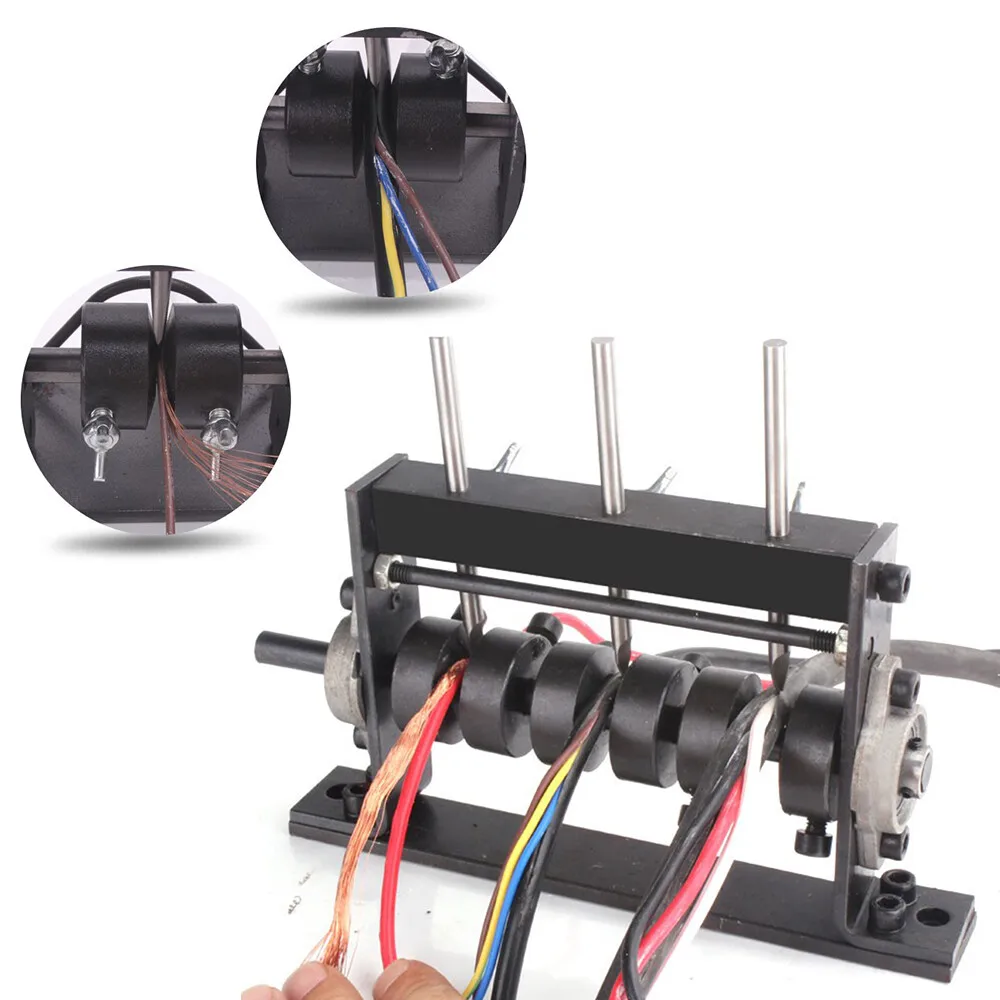 

Ручная машина для зачистки проводов подходит для инструмента для зачистки лома кабеля, инструмент для переработки меди!