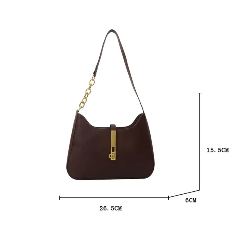 Women's Fashion Shoulder Underarm Bag Brand Designer Zipper Small Lady Handbags PU Leather Casual Hobo Bags