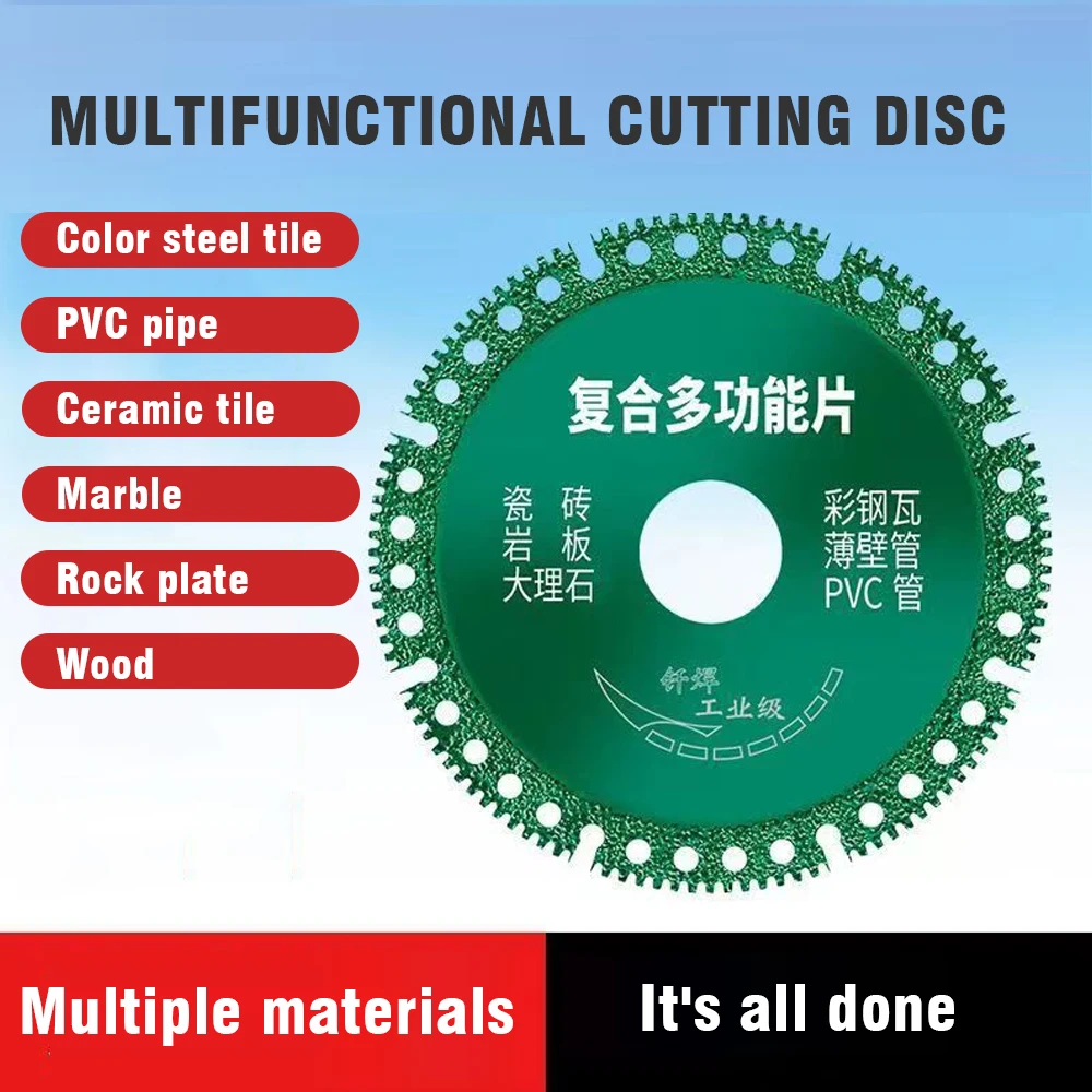 

3PCS Multifunctional Compound Saw Blade Set 4 Inch Diamond Brazed For Stone Aluminum And Metal Cutting Tools