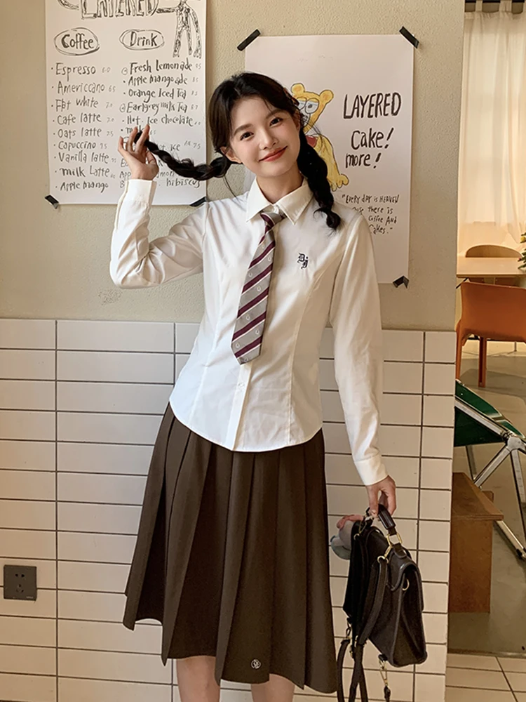 

Tokyo Annual Record JK High-End White Shirt Women's 2026 Ultra-Hot Summer Clothing College Style Uniform Set Two-Piece Suit