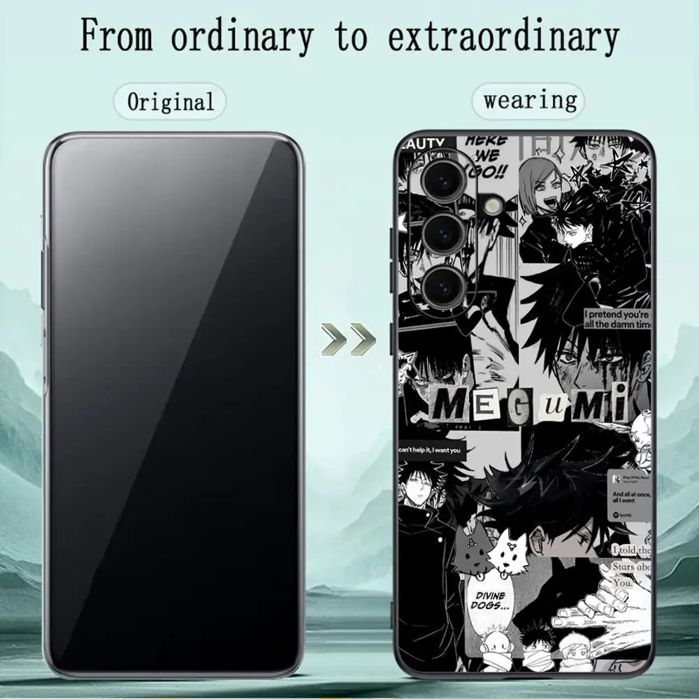 Megumi fushiguro hot anime poster Phone Case For Samsung Galaxy S26 S25 S24 S23 S22 S21 S20 Plus Ultra Note20 Soft Black view 5