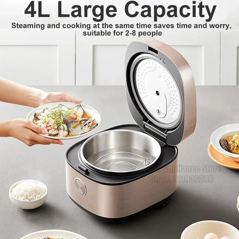 Midea Smart Rice Cooker 4L Electric Cooking Pot Utensils No Coating Liner Multicooker for Kitchen Devices Home Appliances