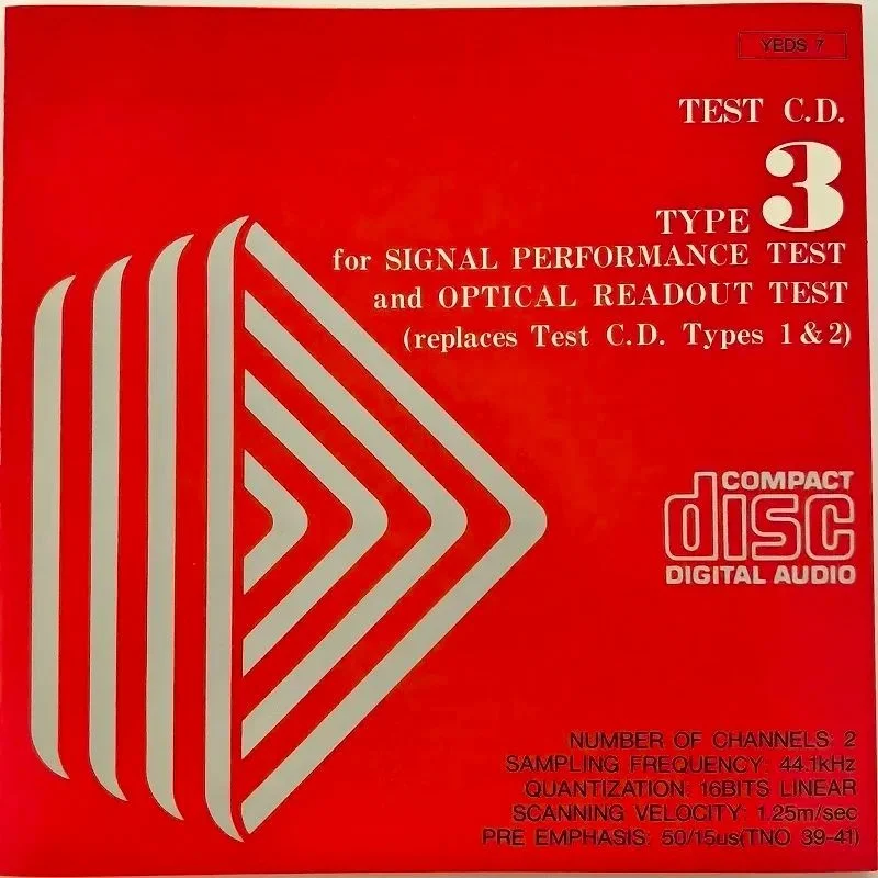 その他 SONY CD-ROM TEST DISC TYPE 3.0 TEST CD DISC YEDS-7 , TYPE 3 FOR SIGNAL PERFORMANCE TEST AND