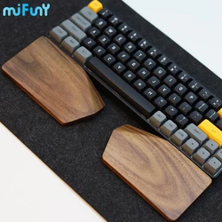 MiFuny Split Keyboard Hand Rest Original Wooden Wrist Rest Ergonomic for 61% 68% 84% 87% 98% 104%keys Alice Mechanical Keyboards