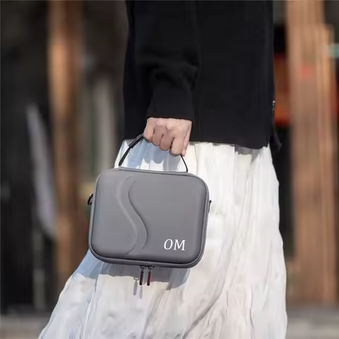 for DJI Osmo Mobile 7/7P Carry Case,Portable PU Shoulder Bag for OM 7/7P Gimbal Stabilizer Travel Storage Bag Accessories
