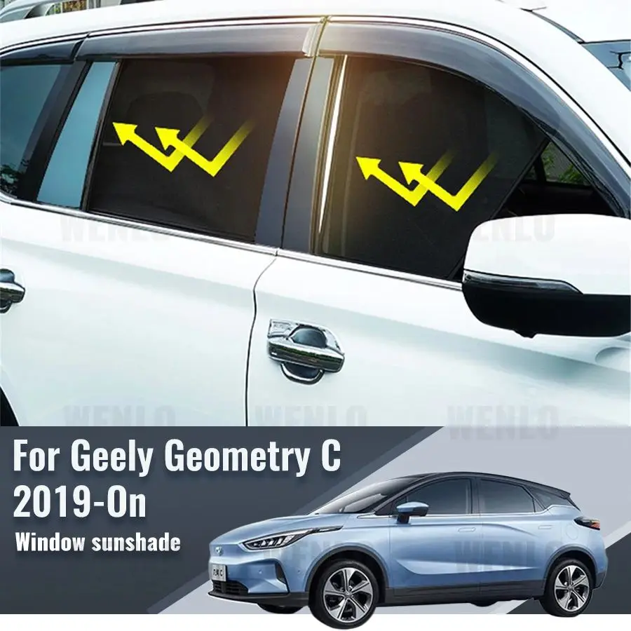 

For Geely Geometry C 2020 2021 2022 2023 2024 Car Window SunShade Windshield UV Protection Auto Curtain Sun Shade Visor Net Mesh