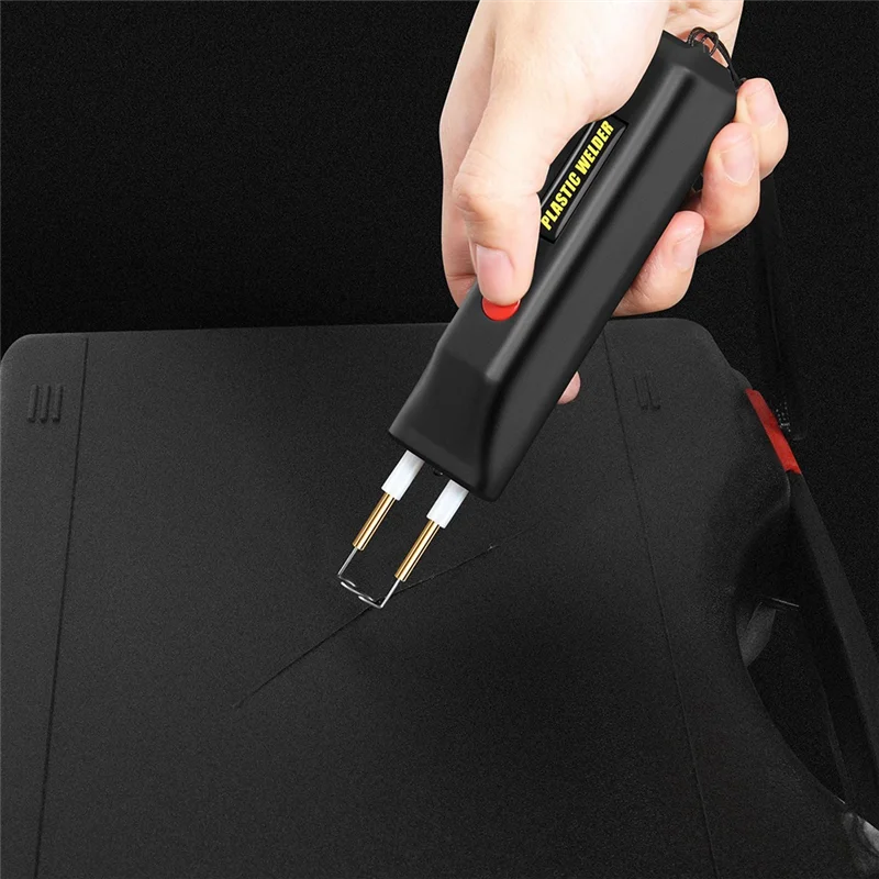 

A93E-Plastic Welder Kit Crack Repair Tool 2In1 Hot Plastic Portable Charging Cable Red