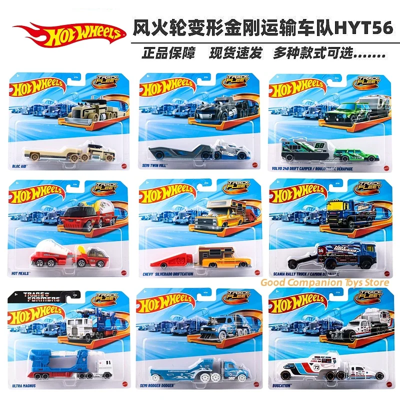 En Stock Hot Wheels HYT56 Transport Fleet ULTRA MAGNUS SCANIA RALLY TRUCK, Camión de Rally a Escala 1:64, Vehículo de Metal Fundido a Presión, Modelo de Juguete Sin Abrir ﻿