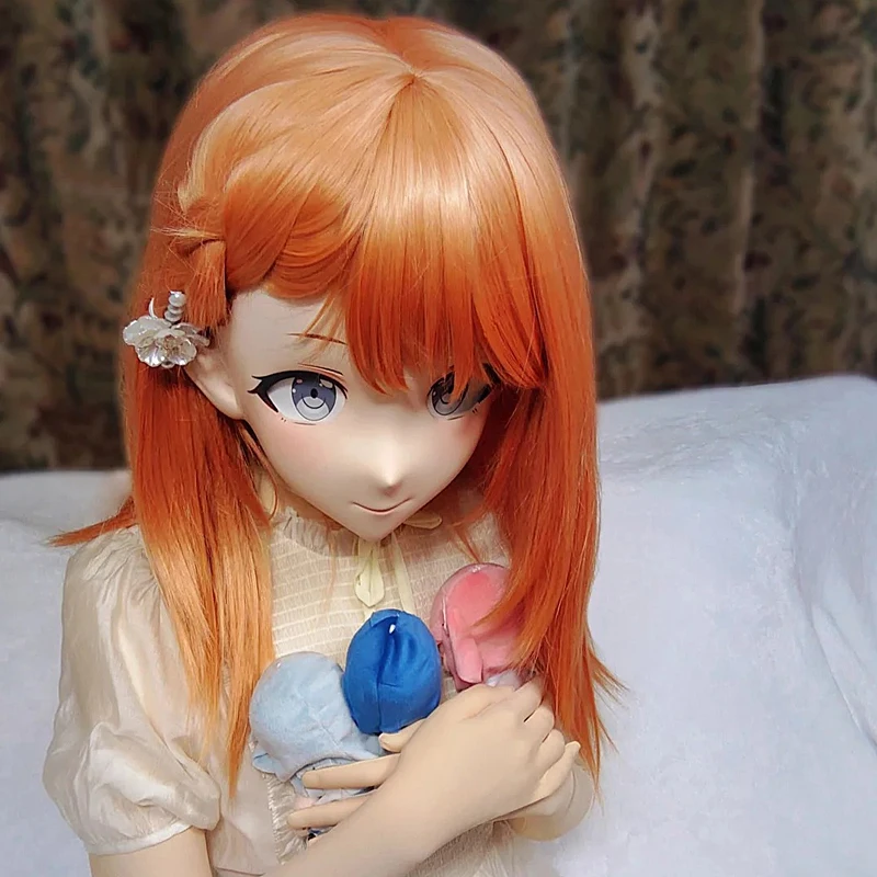 Pełna opaska z zamkiem Personalizacja Pełna Lalka Crossdress Damska/Dziewczęca Postać z Kreskówki Kig Cosplay Japońskie Anime Kigurumi Maski