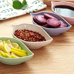 Leaf Dipping Dish Sushi Soy Sauce Dish Leaf Shaped Dressing Dish Tea Bag Tray Spoon Tray Flatware Vinegar Dish Soy Sauce Dish