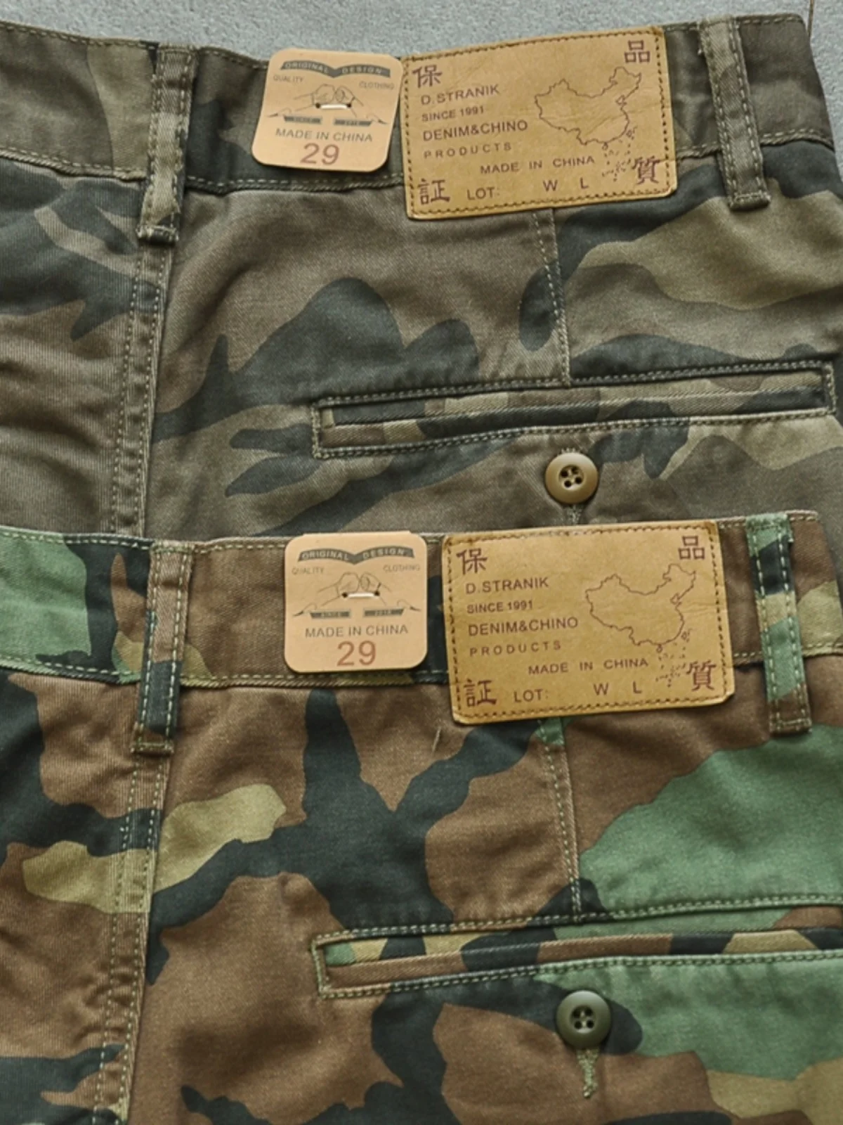 

American Sle Loose Fit Camouflage orts Men's Casual Summer Workwear Pants Youthful Energy Straight Leg Trousers