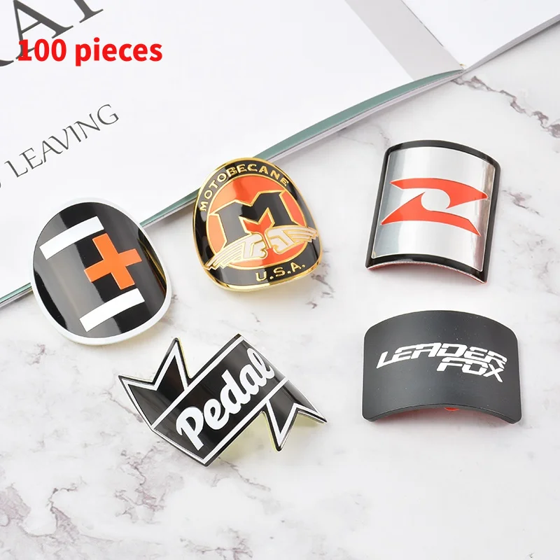 10 0.Zhang.Custom.Custom 3d metal logo tube car nameplate bike badge emblem