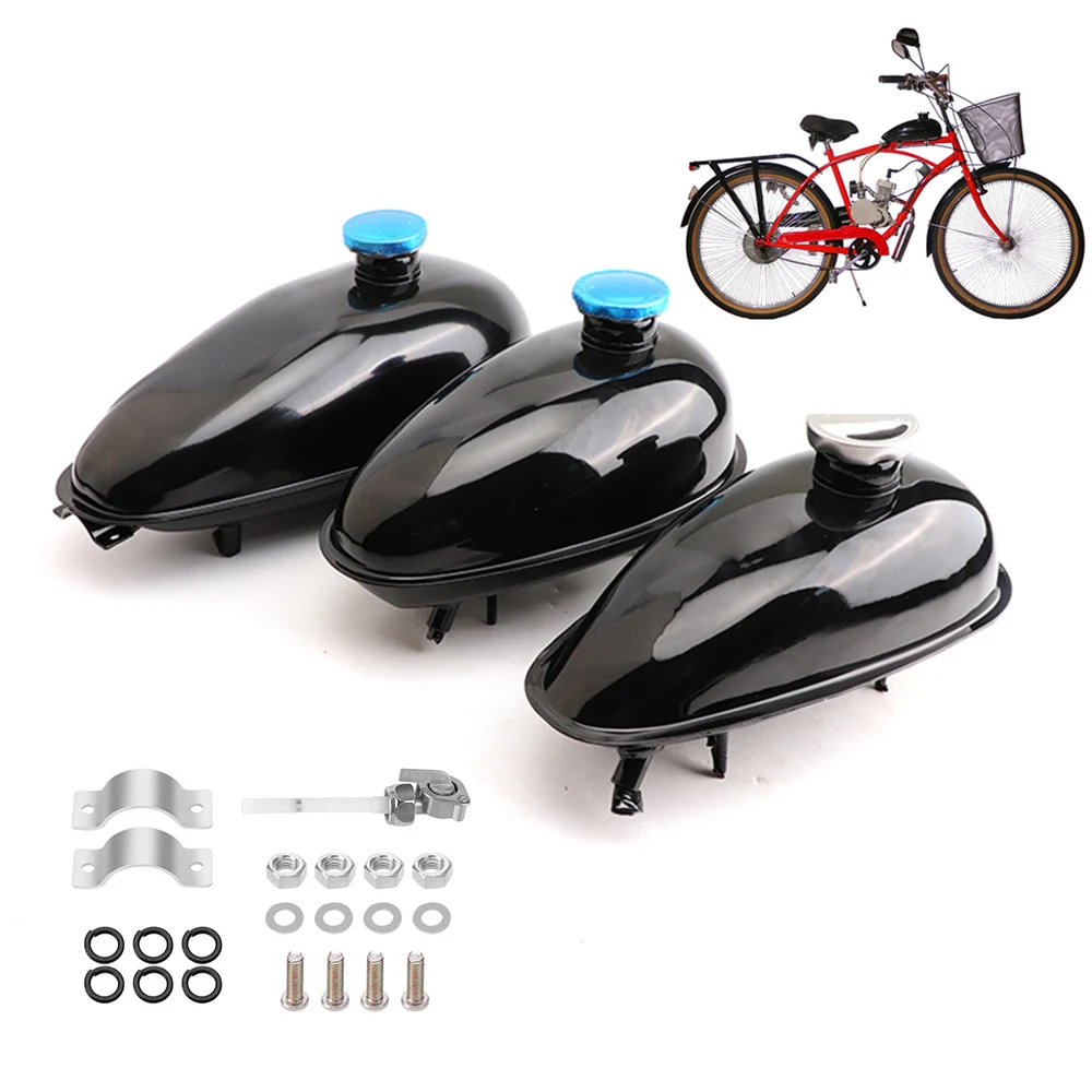 2L 3L 4L Gas Fuel Petrol Tank W/ Cap Petcock For 49CC 50CC 80CC 60cc Engine Motorized Bicycle Replacement Accessories