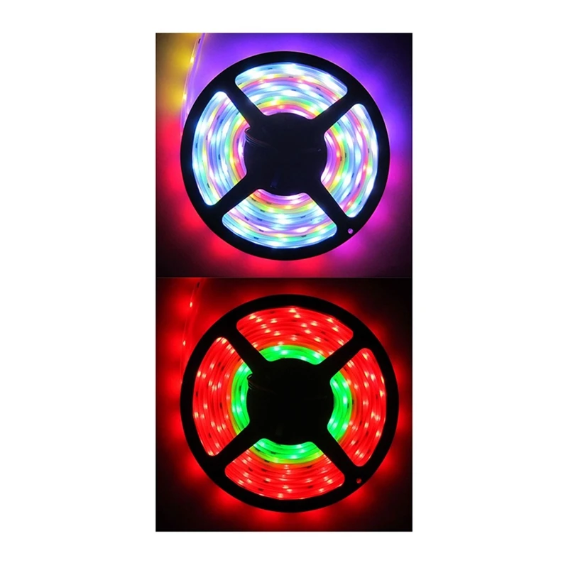 MAKE WS2812B-Individually-Addressable-Smart-RGB-LED-Strip-WS2812-Magic-Light-IP20-IP20-Waterproof-Flexible-Tape-Lamp-Bar-74LEDS