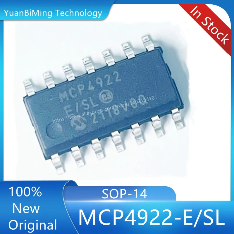 

10 шт./лот MCP4922 MCP4922-E/SL SOP-14 100% Новый оригинальный в наличии