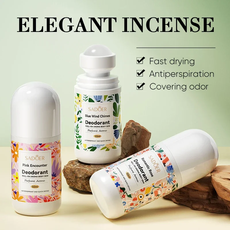Compact Portable Wind Chime Roll On Perfume Deodorant Refreshing Long Lasting Fragrance Body Mist Non Sticky
