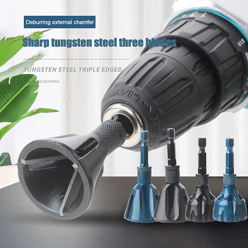 Burr Removal Tool for Metal Deburring, Chanfro Tool, Broca, Remover Ferramentas Burr, Removedor De Rosca De Metal, 1Pc