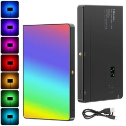 Ulanzi LT003 10inch RGB LED Video Light Panel Camera Light Full Color Rechargeable 8000mAh 2500K-9500K Studio Live Lamp