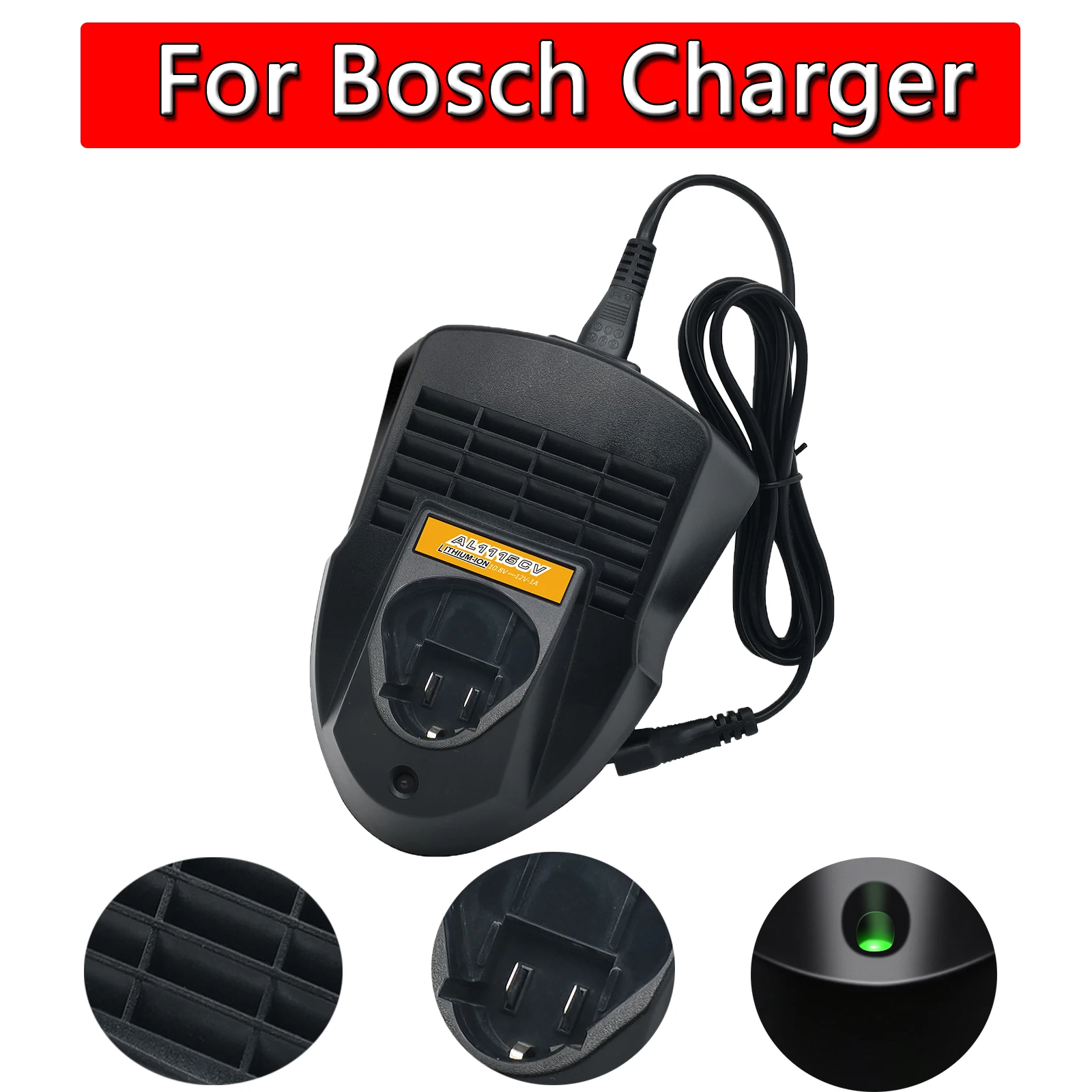 EU Plug AL1115CV AC Battery Charger For Bosch 10.8V/12V BAT411 BAT412A Power Tool Battery Chargers