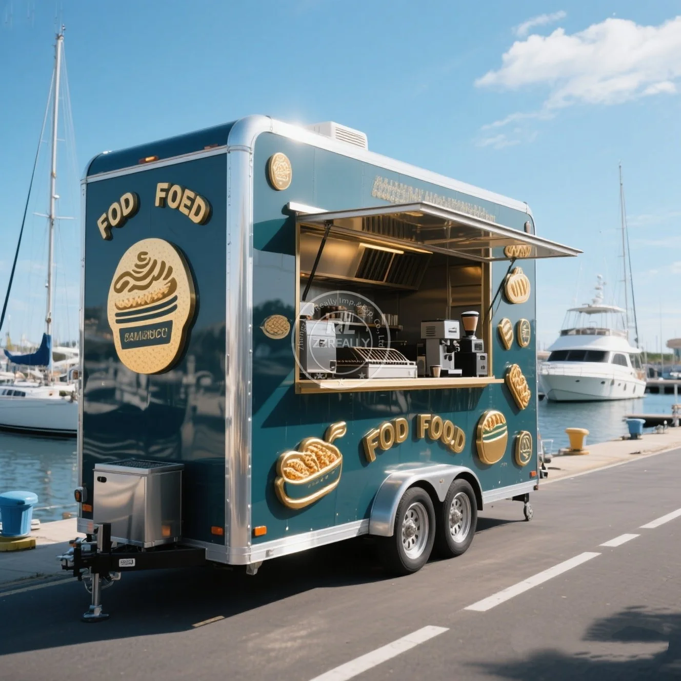 

Food Trailer Outdoor Sale Taco Hot Dog Cart Street Mobile Kitchen Food Trailer Business Food Kiosk Ice Cream Truck