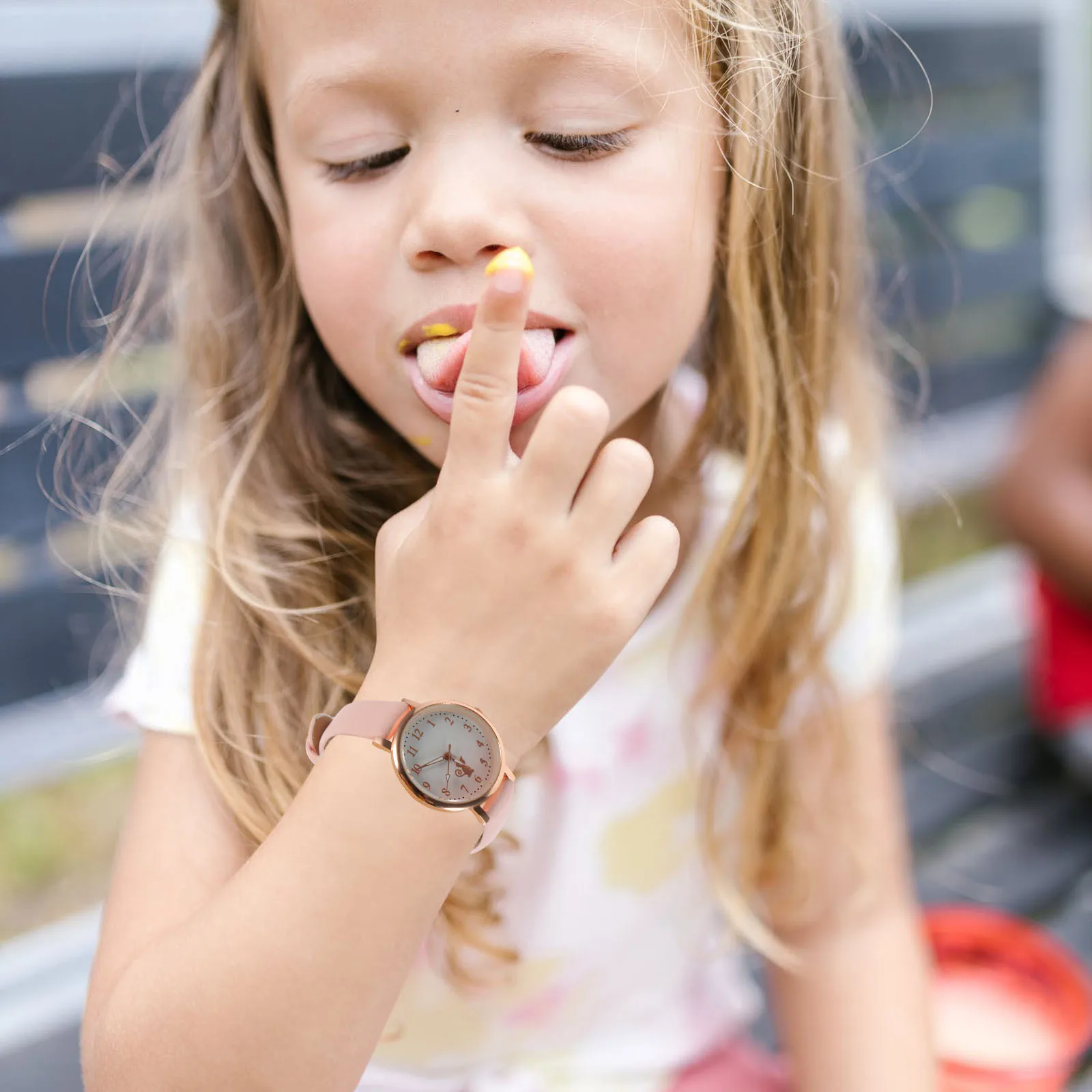 Children Watch Simple Stylish Luminous Pointers Casual Student Band Wrist Watch for Girls Fashion Accessories