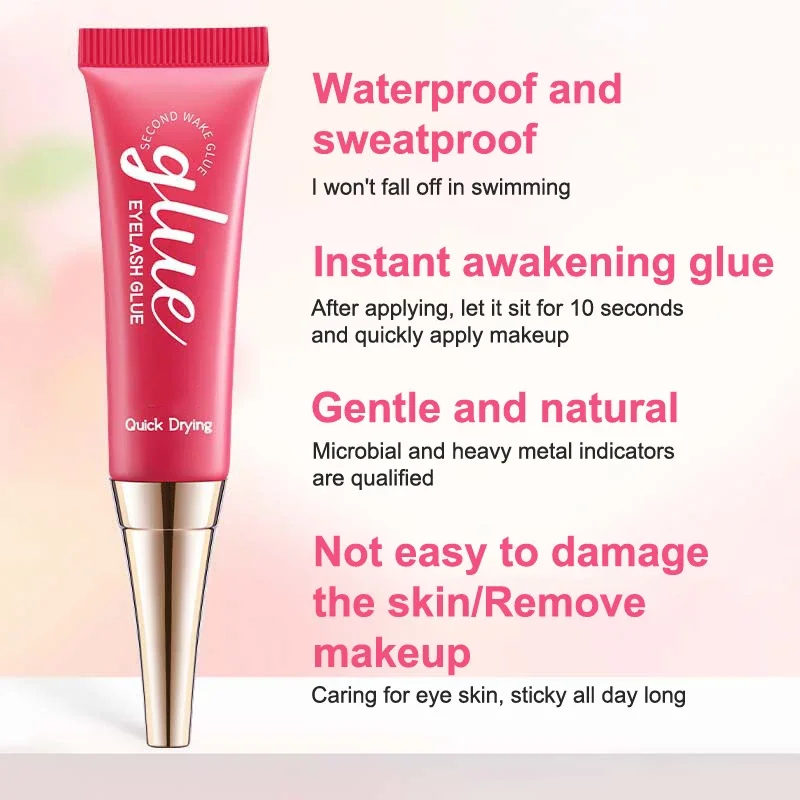 12 グラムつけまつげエクステンション接着剤防水速乾性長期的な強力な刺激なし透明まつげエクステンションプライマーツール