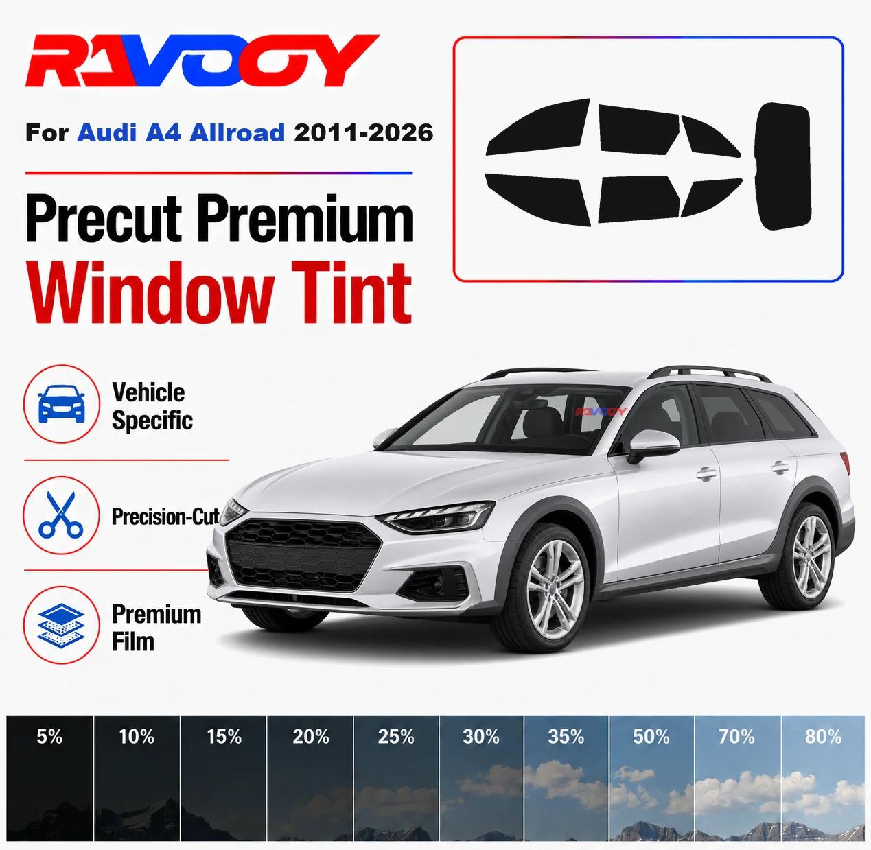 premium-precut-window-tint-kit-front-rear-windows-rear-windshield-for-audi-a4-allroad-2011-2026-complete-set-nano-ceramic-film