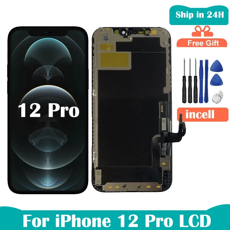 Pantalla For iPhone 12/12 Pro 12 Mini LCD Display With 3D Touch Screen Digitizer For iPhone 12 Pro Max LCD Screen