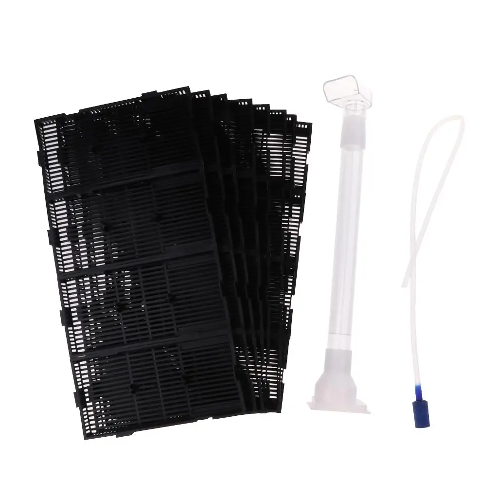 Aquarium Under Gravel Filter Fish Tank Filter Board Plate Air Tube Plastic RS-24P/28P/32P