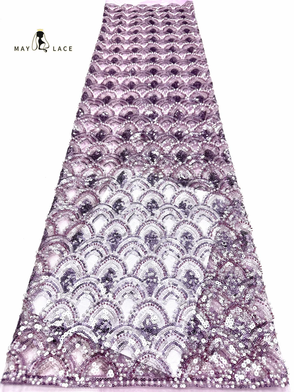 

Модная африканская нигерийская кружевная ткань с вышивкой бисером и пайетками, высококачественная французская сетчатая ткань для свадебных и вечерних платьев, коллекция 2026 года