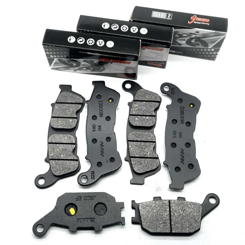 Juego de pastillas de disco de freno delantero y trasero para motocicleta, kit de almohadillas de disco de freno para HONDA CB1300A Super Four ABS CB1300SA 2010-2020 CB1300S Super Boldor 2011-2015