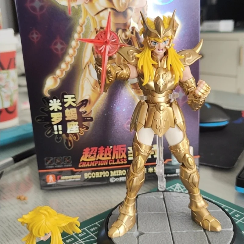 In Stock Blokees Saint Seiya Champion Class Aries Mu Anime Figure Masami Kurumada Action Figure Decortion Kids Christmas Gifts