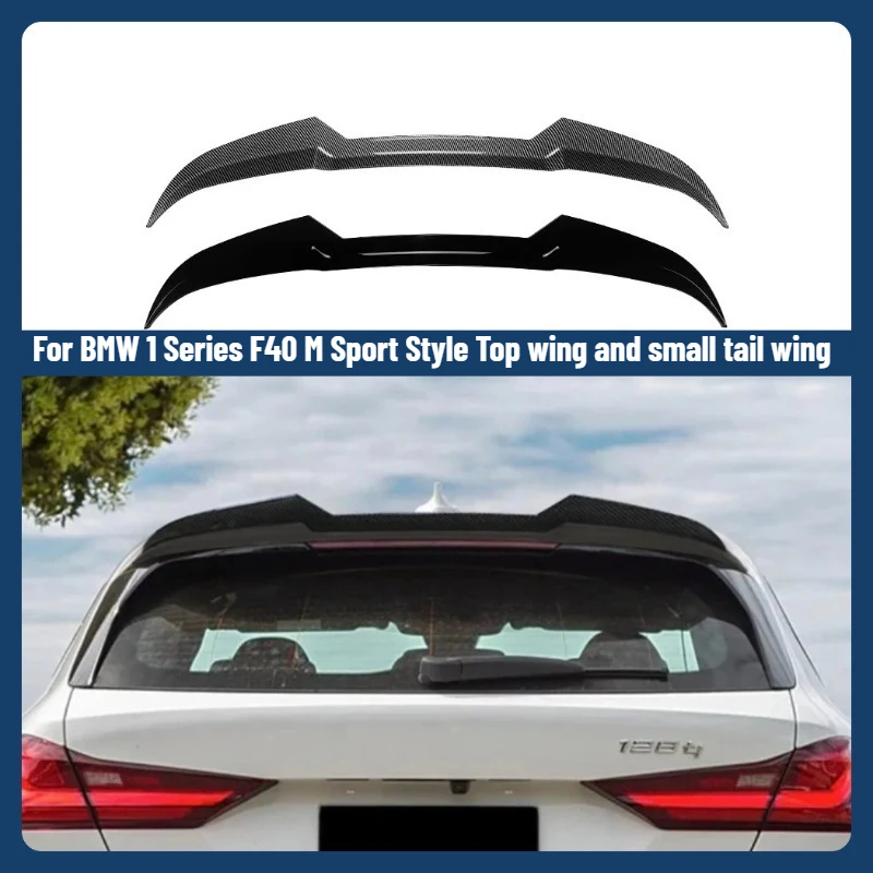 

Для BMW 1 серии F40 M Sport Style 2019 + задний спойлер на крышу, хвостовые крылья, фиксированный ветровой спойлер, крышка крыла, аксессуары для тюнинга