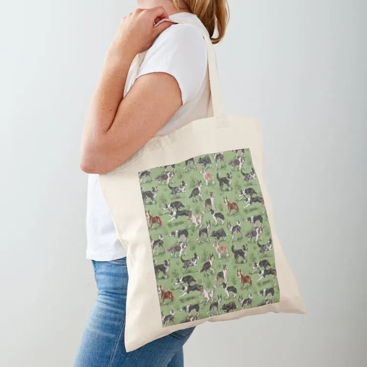 

The Border Collie Tote Bag hand bag ladies Women's men women