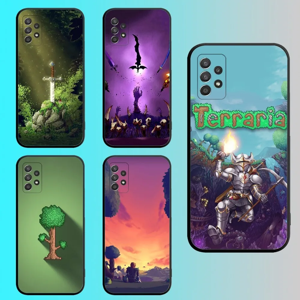 

Game T-TerrariaS Phone Case For Samsung S 25,24,21,22,23,30,20,Ultra,Plus,Fe,Lite,Note,10,9,5G Black Soft