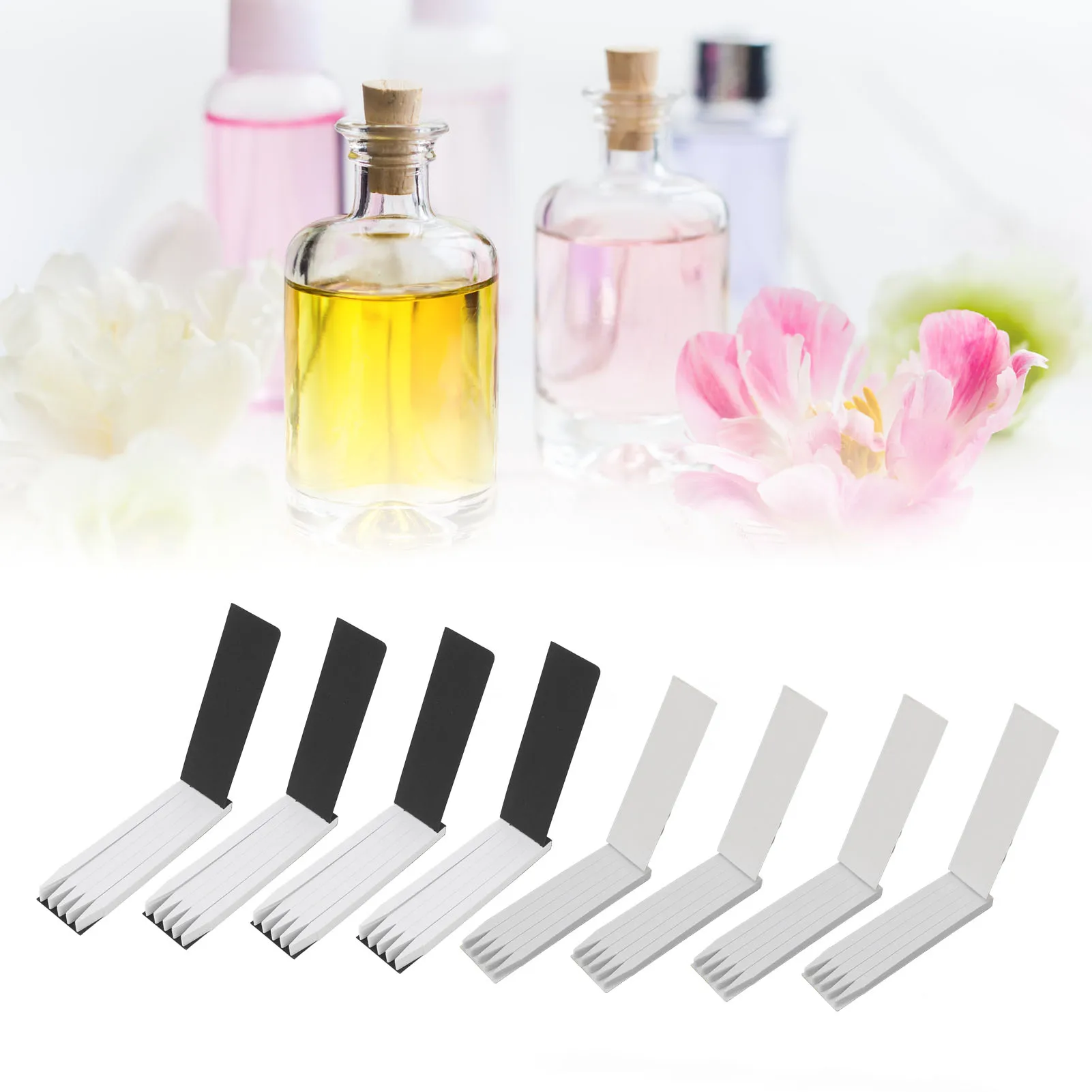 Essential Oils Test Paper 400pcs Perfume Test Strips Disposable White Essential Oils Fragrance Tester Strip for Aromatherapy