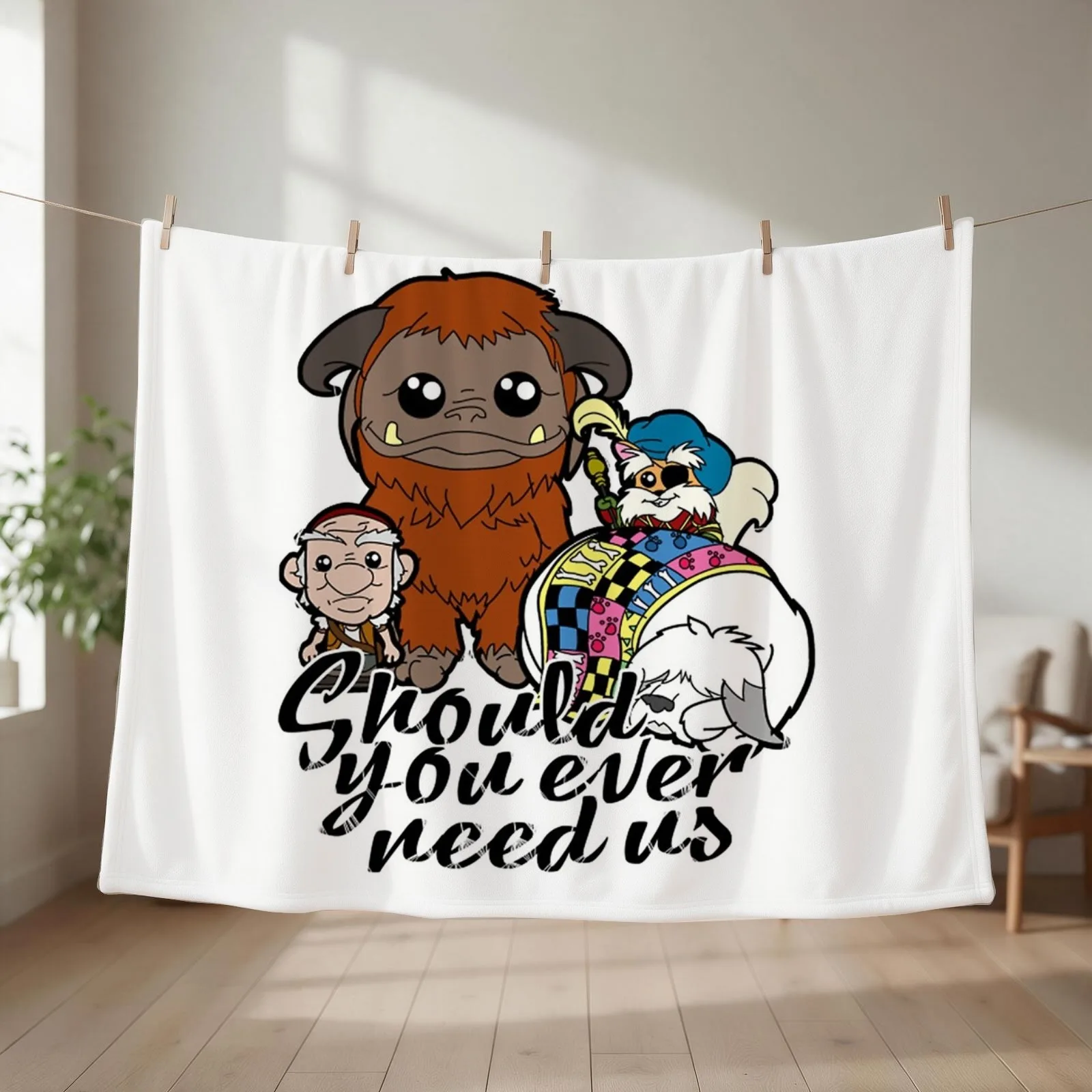 Funny Should you ever need us Throw Blanket couch cozy soft plush fuzzy picnic outdoor blanket