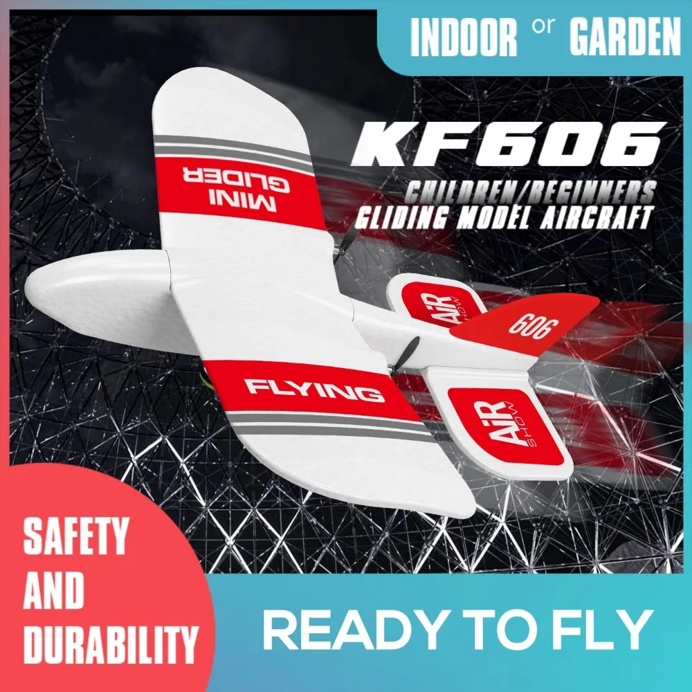 2.4GHz RC KF606 Fixed Wing EPP Foam Airplane, Ready-to-Fly Gliding Aircraft Model Toy
