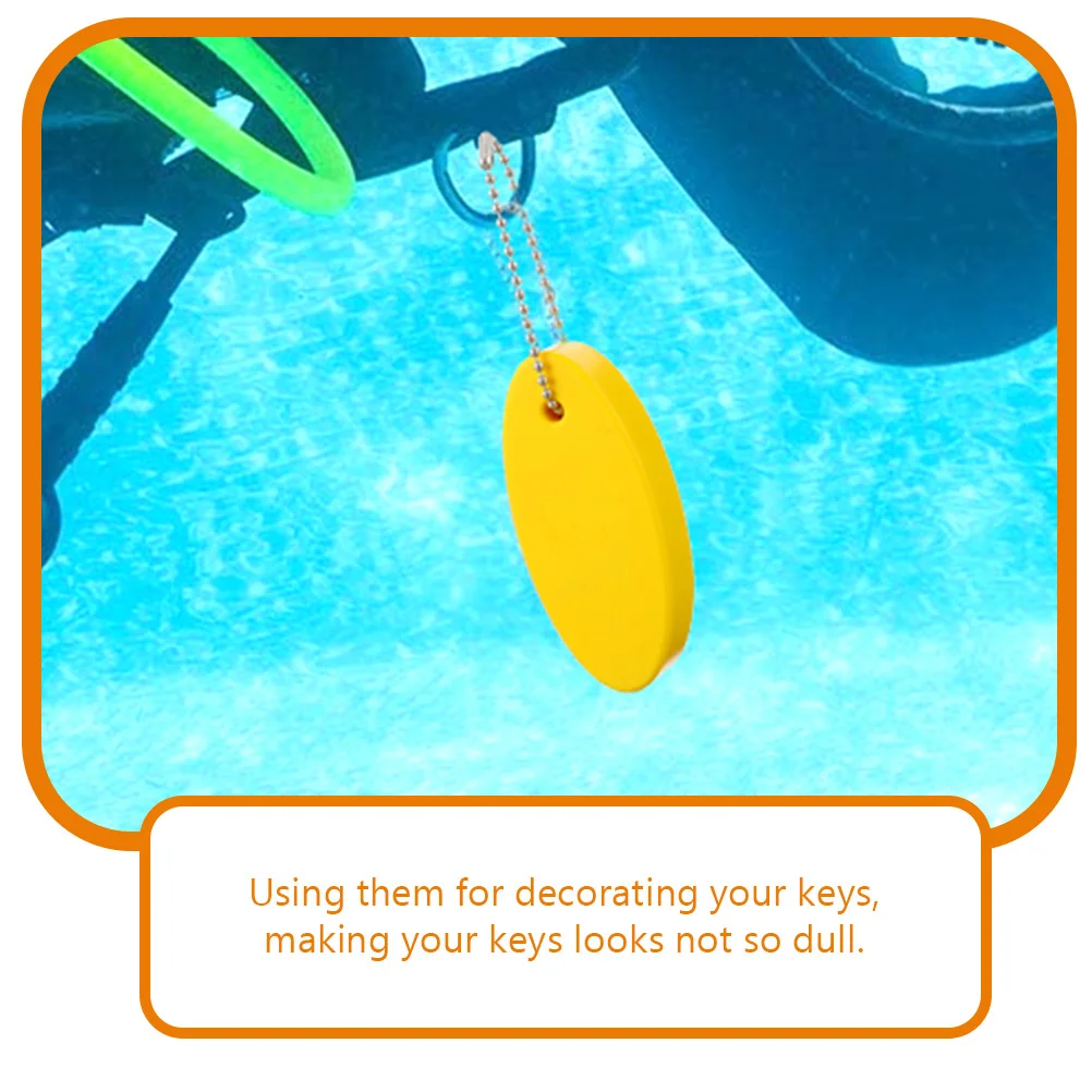 

4pcs Floating Keychains Water Sports Boat Key Float Buoyant Key Ring Decorative Keychain For Fishing Rafting Sailing Keys