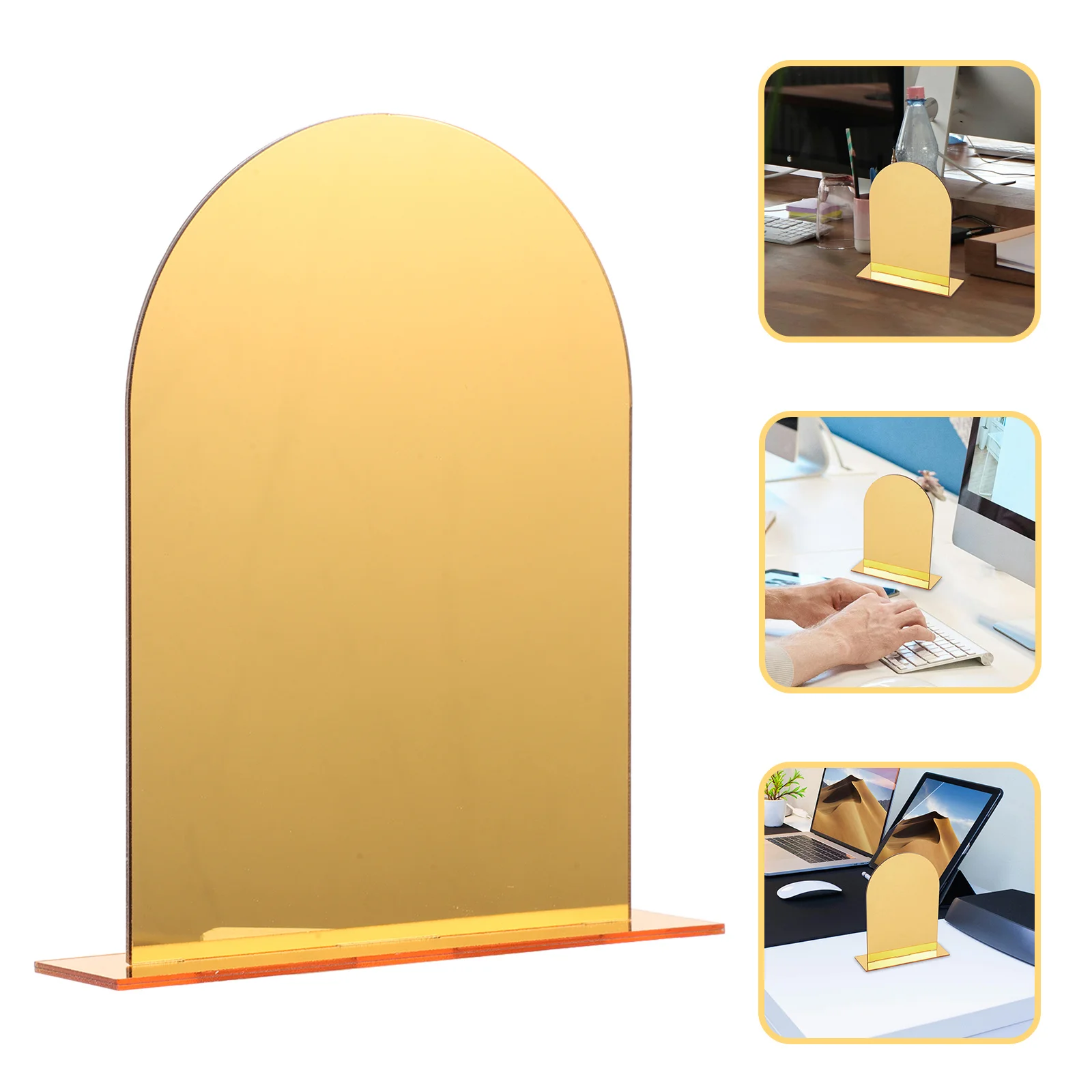 2Pcs Transparent Acrylic Bookends Decorative Book Organizer Clear Book Holder for Office Study Home Decorative Books