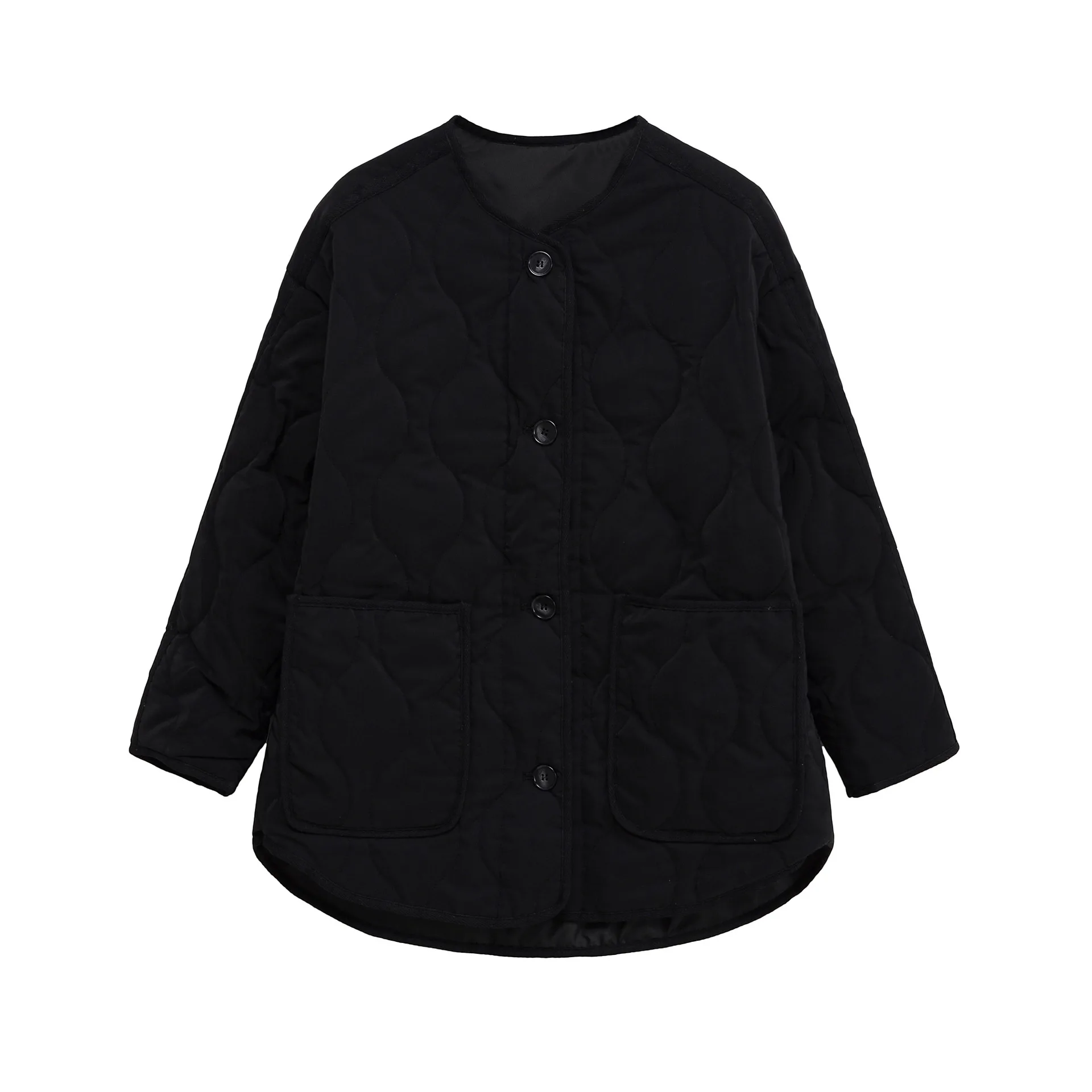 2025 Autunno/Inverno Nuova moda europea e americana Cappotto in cotone sciolto Giacca in cotone trapuntato per donna