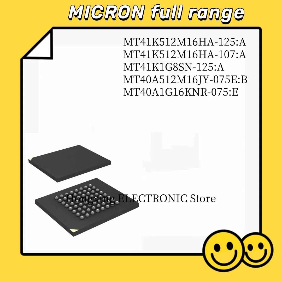 MT41K512M16HA-125:A MT41K512M16HA-107:A MT41K1G8SN-125:A MT40A512M16JY-075E:B MT40A1G16KNR-075:E