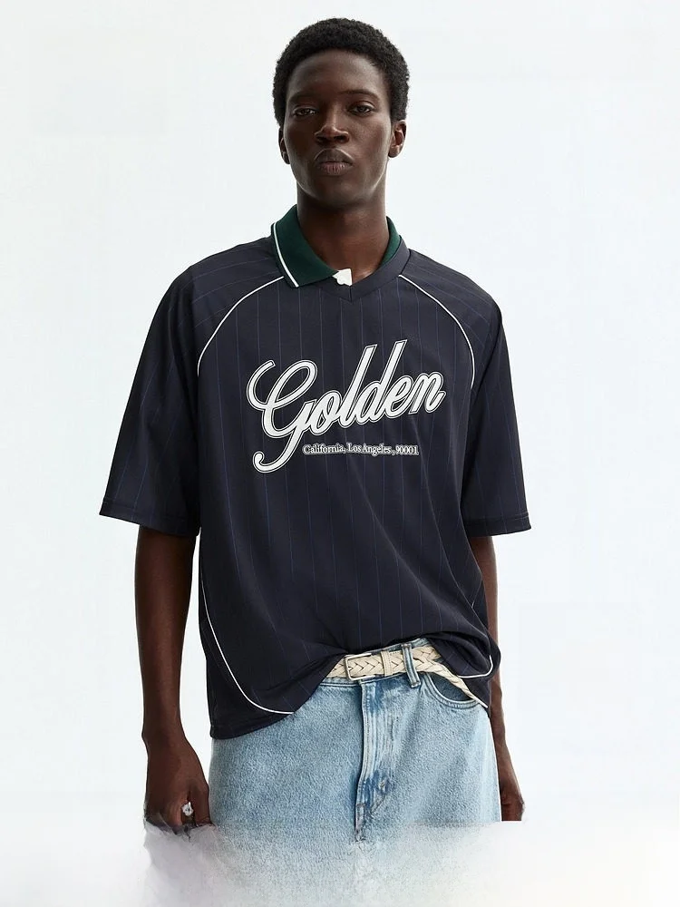 

H&M Men's Loose Fit Printed T-Shirt Summer 2026 Short Sleeve Casual Style Polyester Fabric Fashionable And Comfortable