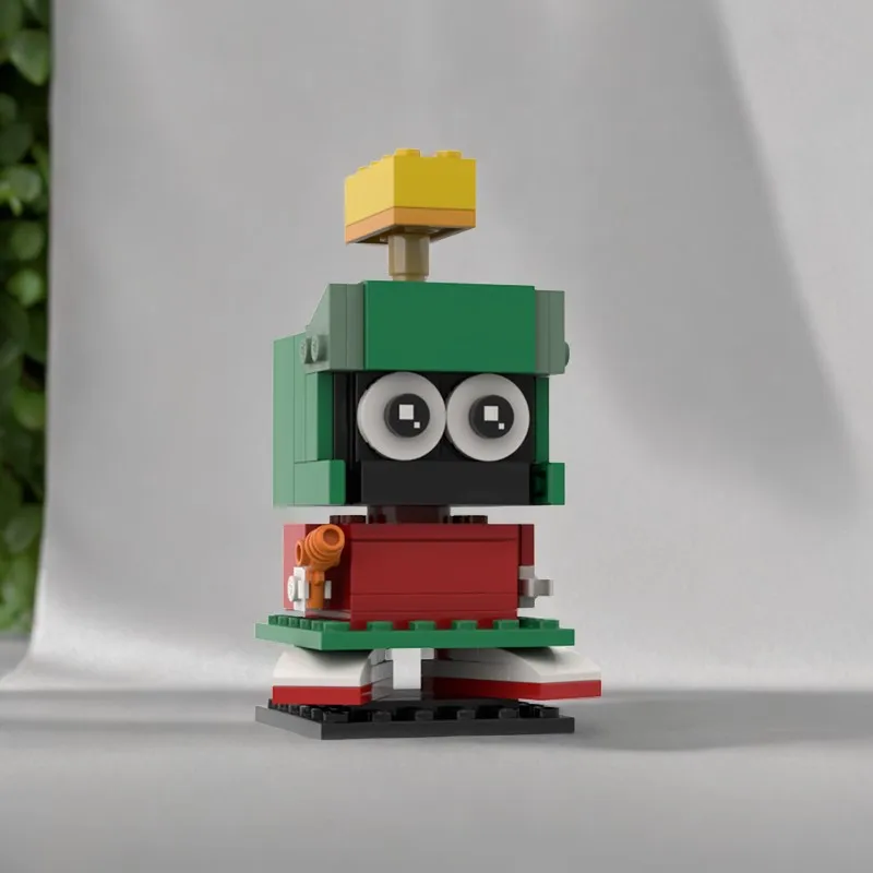 99 قطعة MOC Marvin the Martian Brickheadz مجموعة تمثال شخصية كلاسيكية لتقوم بها بنفسك نموذج اللبنات ألعاب عيد ميلاد هدية