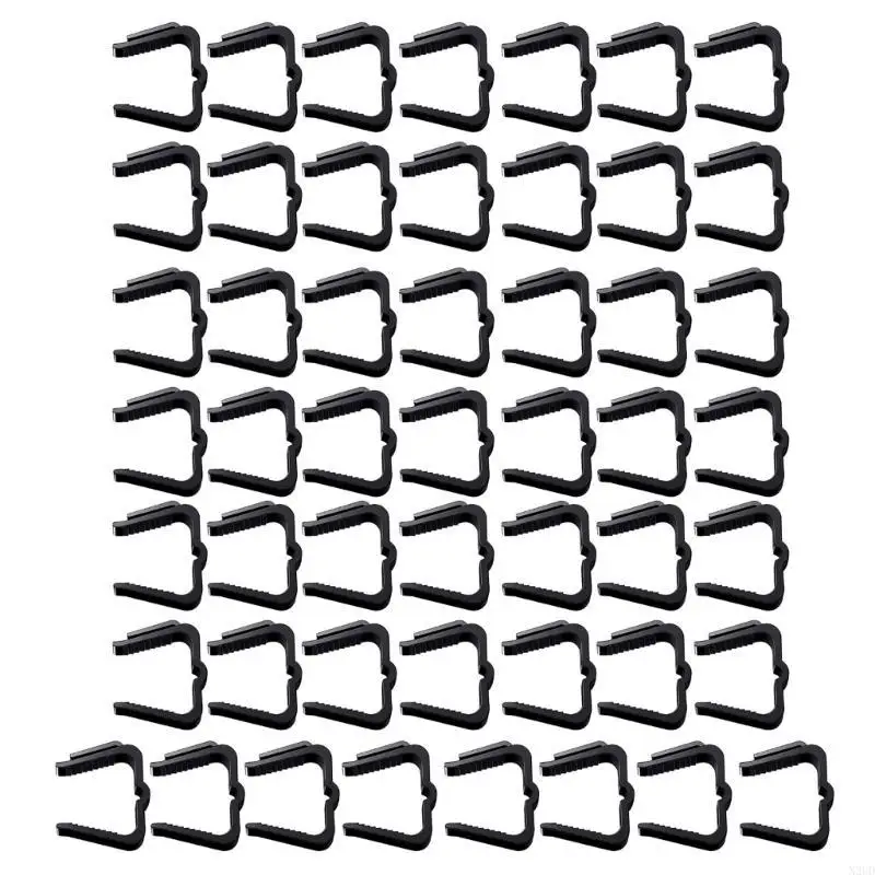 

50Pcs Durable Plastic Light Clip Hanger For Roof Gutter And Eave Decorations N2UD