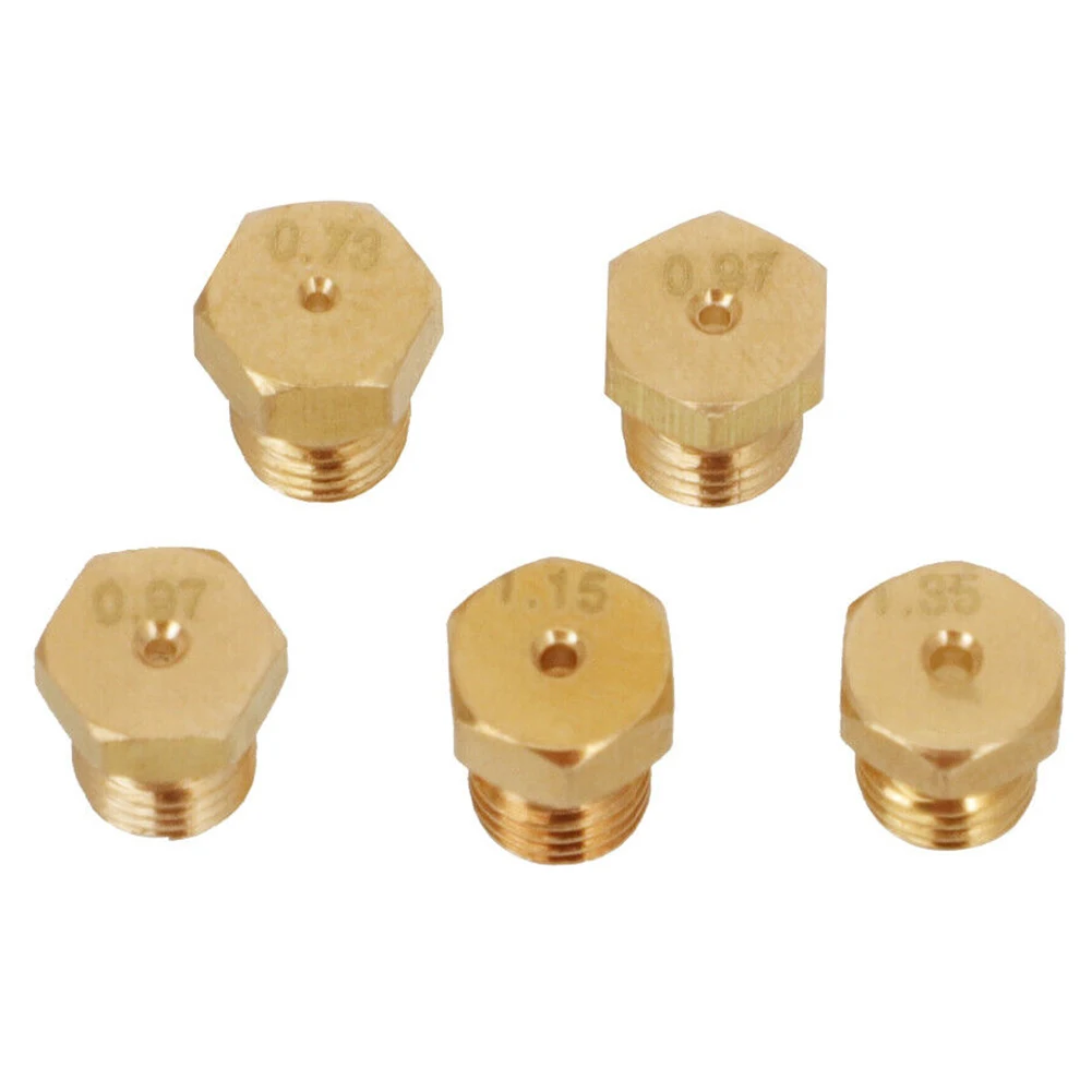 5PCS Burner Gas Natural Gas G20 20mbar G25 Hob LPG Conversion Kit Jets Nozzles Injectors Set Power Tools Replacement Accessories