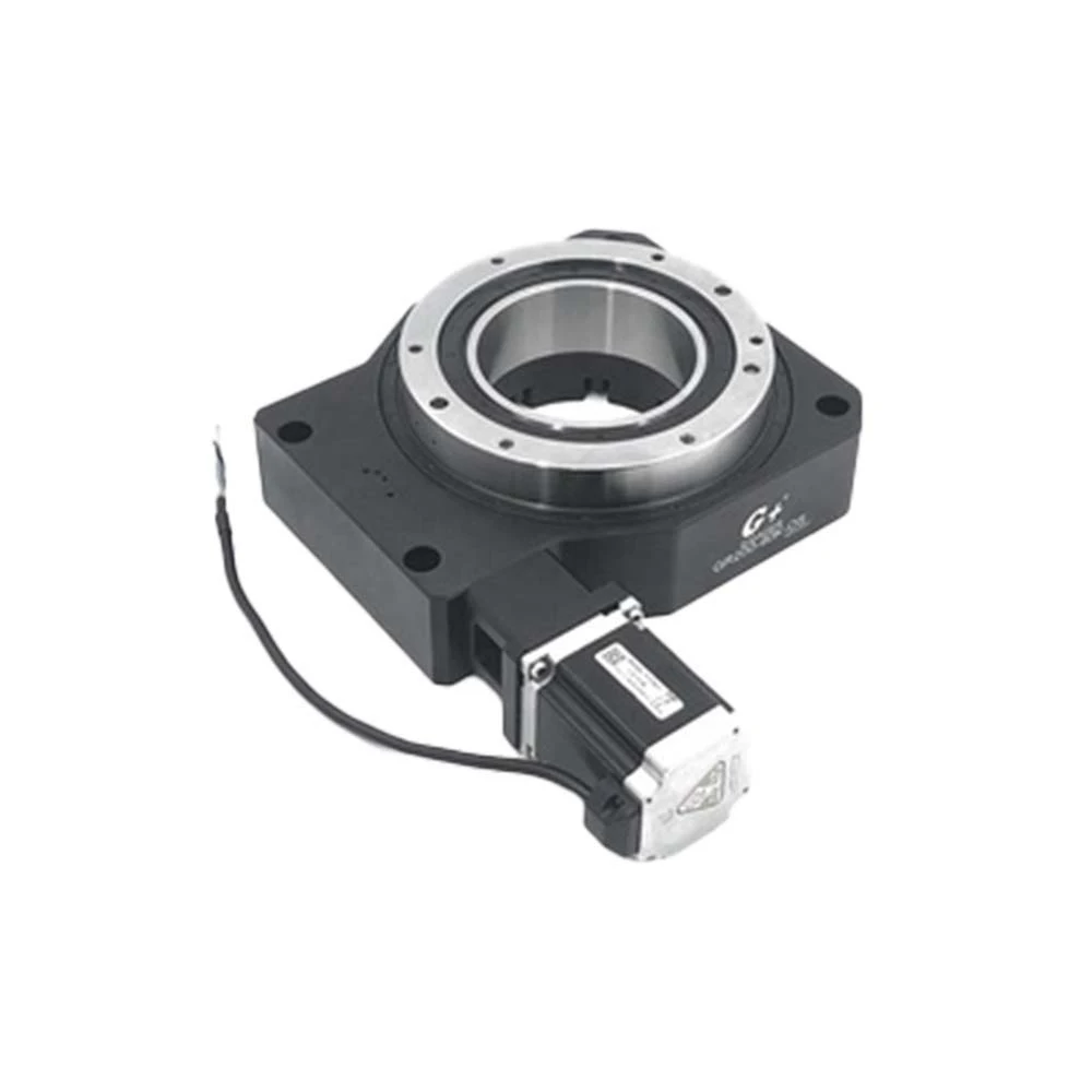 

G+ GR Series Motorized Hollow Rotary Table Worm Gear and Worm Drive Hollow Rotating Platform with Open Loop Stepper Motor